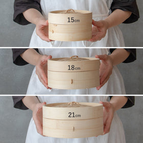 サイズは3種類。直径21cm、18cm、15cm