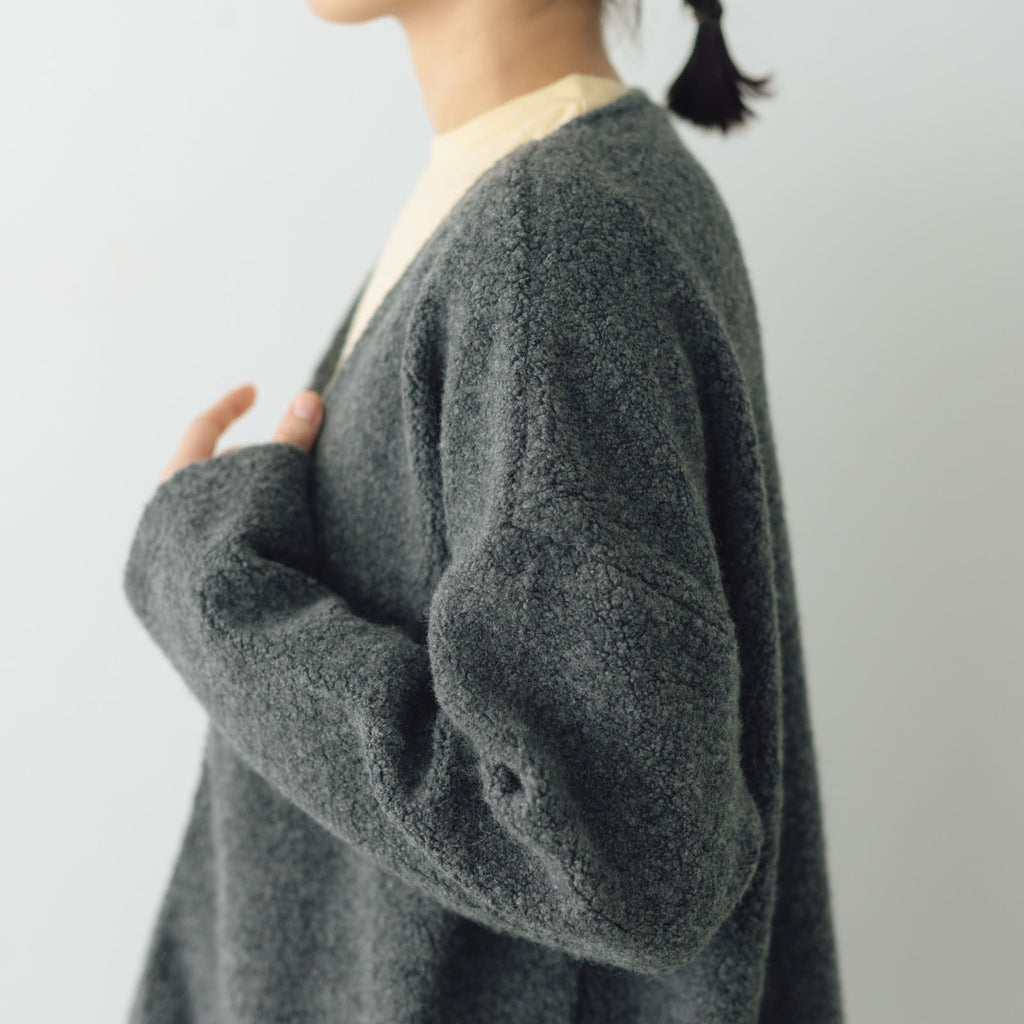 MUYA Wool pile Relax cardigan