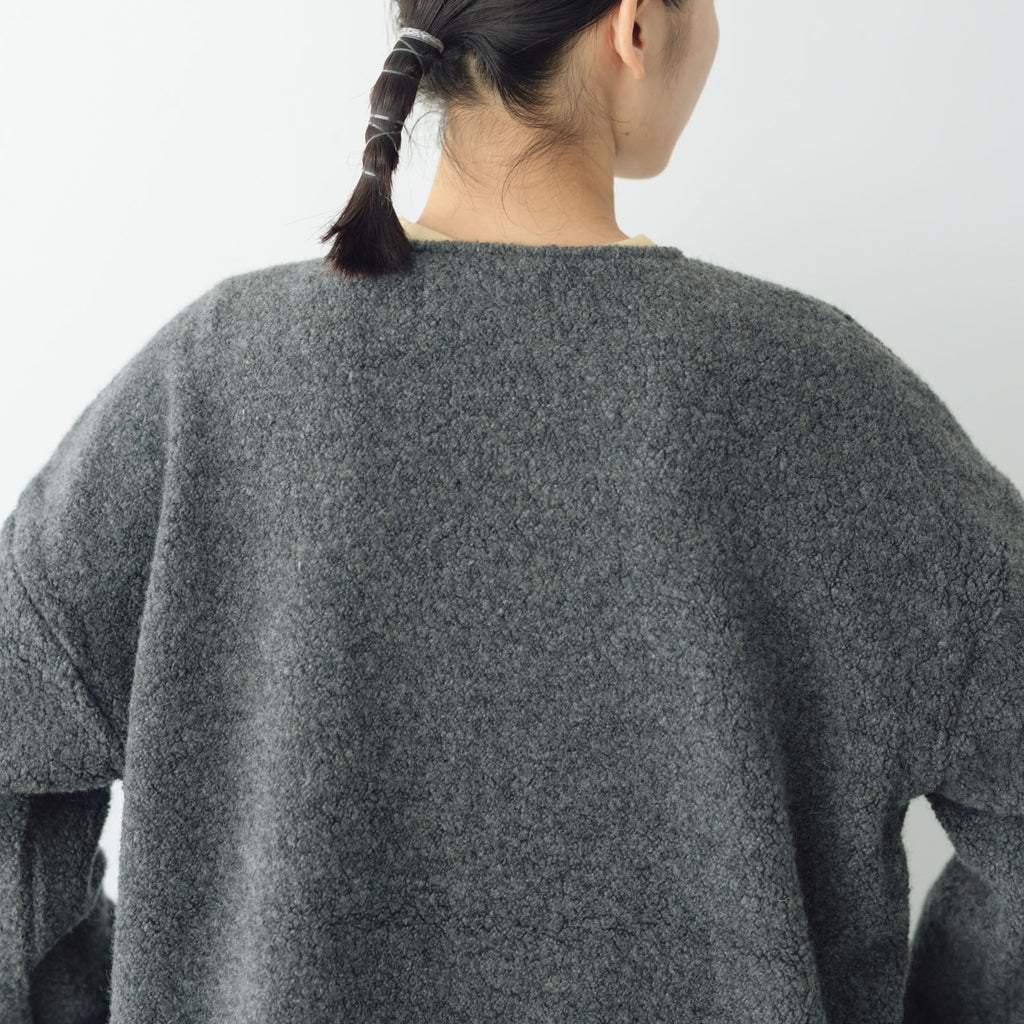 MUYA Wool pile Relax cardigan