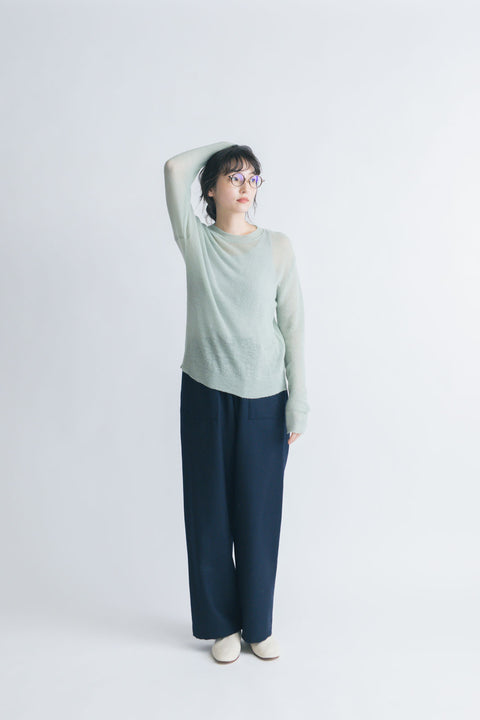 HAU ニットトップス ”fine alpaca”