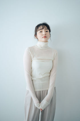 【SALE】 HAU タートルネック ”washable wool”