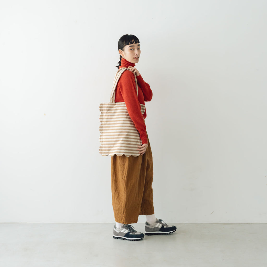chitose.K scallop tote bag