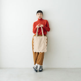 chitose.K scallop tote bag