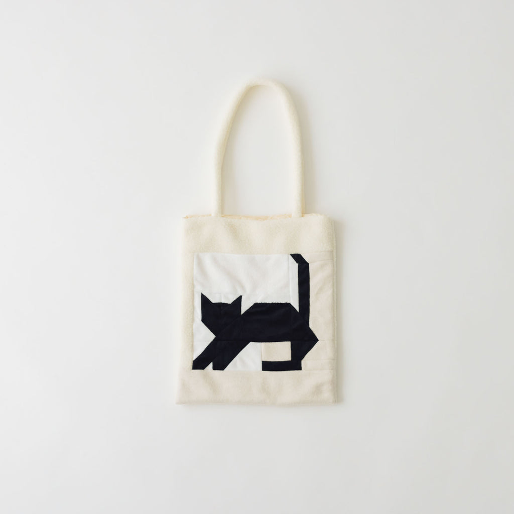 chitose.K patchwork tote bag ネコ