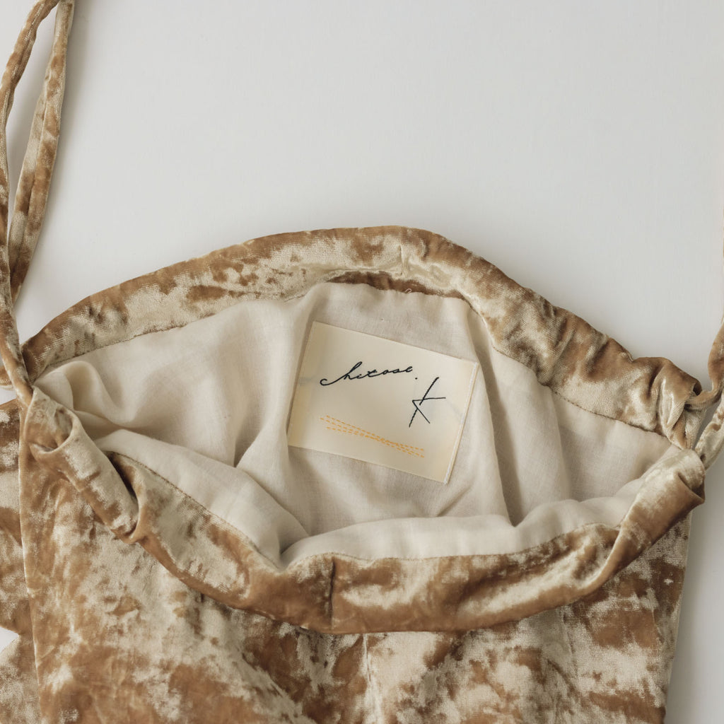 chitose.K scallop kincyaku bag