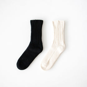 YAECA コットンリブソックス