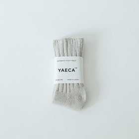YAECA コットンリブソックス
