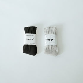 YAECA コットンリブソックス