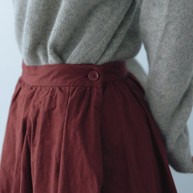 YAECA CANVAS DESIGN ギャザースカート