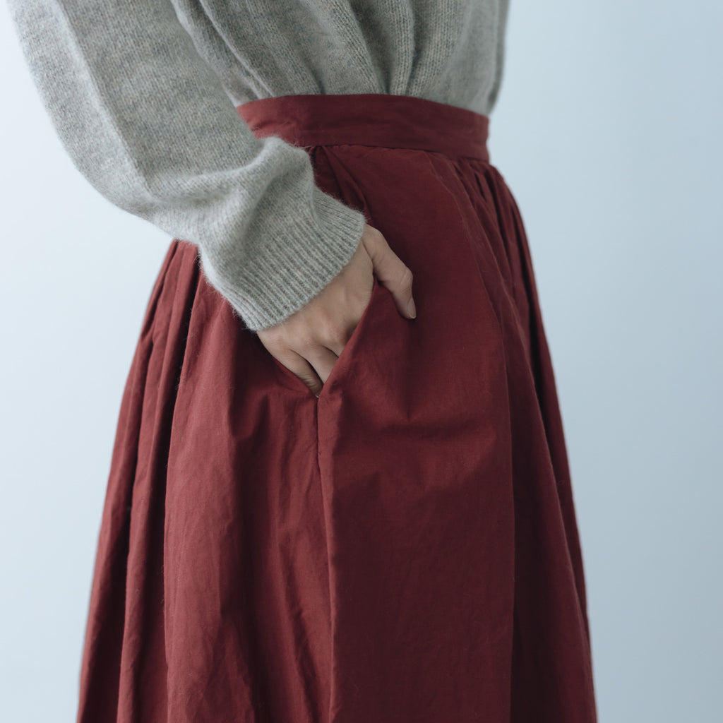 YAECA CANVAS DESIGN ギャザースカート