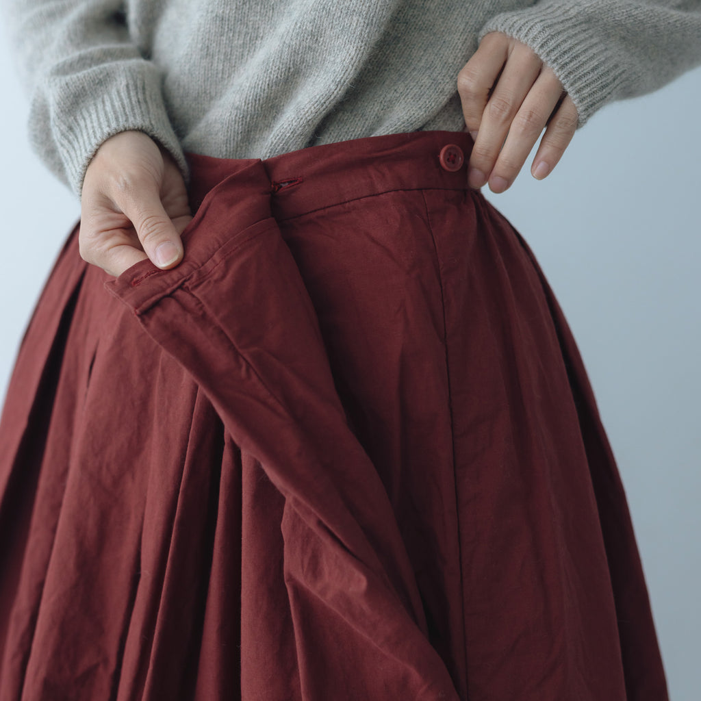 YAECA CANVAS DESIGN ギャザースカート