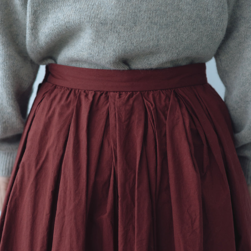 YAECA CANVAS DESIGN ギャザースカート