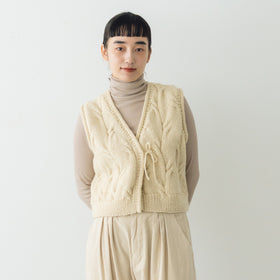 HAU ハンドニットベスト "nepal"2