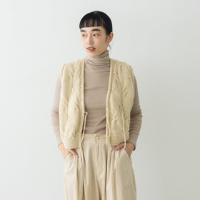 HAU ハンドニットベスト "nepal"2