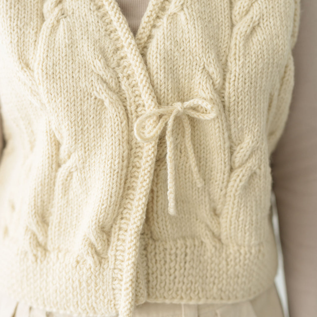 HAU ハンドニットベスト "nepal"2