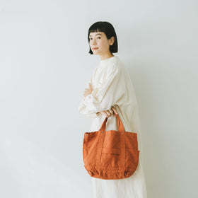 YAECA CANVAS DESIGN ツールバッグ 草木オレンジ