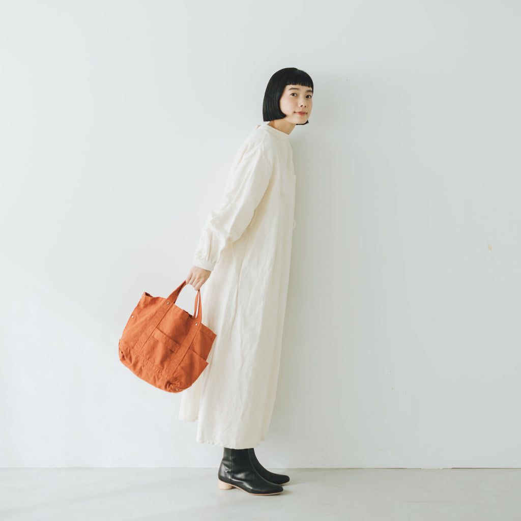 YAECA CANVAS DESIGN ツールバッグ 草木オレンジ