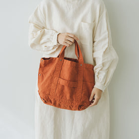 YAECA CANVAS DESIGN ツールバッグ 草木オレンジ