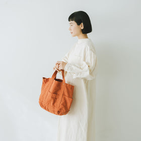 YAECA CANVAS DESIGN ツールバッグ 草木オレンジ