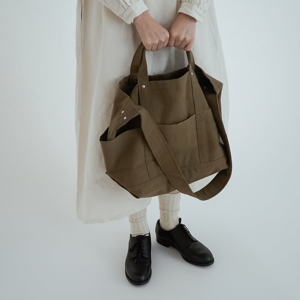 YAECA CANVAS DESIGN ツールバッグ ホワイト