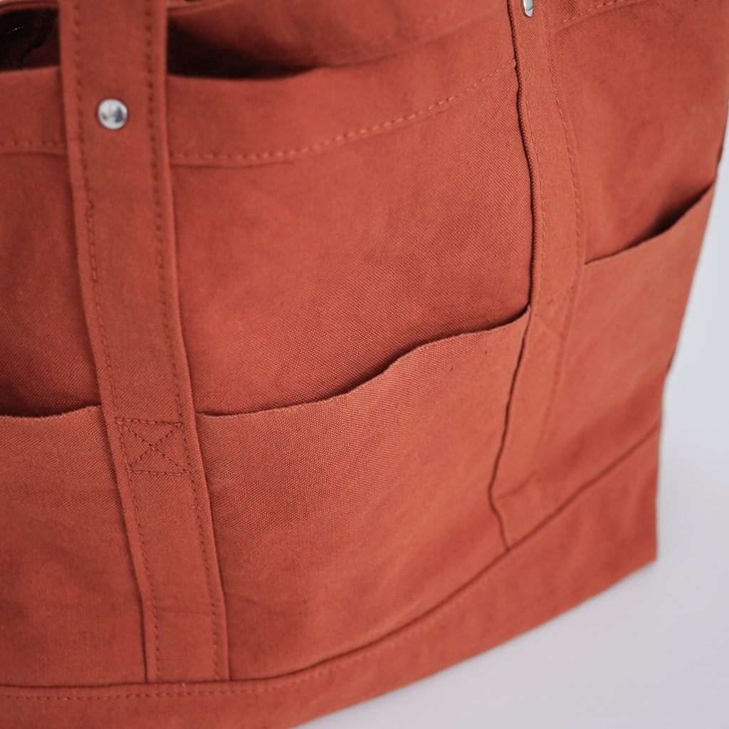 YAECA CANVAS DESIGN ツールバッグ 草木オレンジ