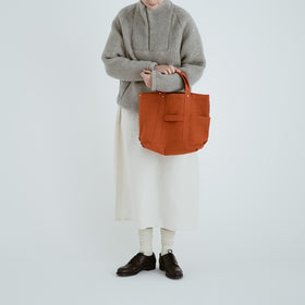 YAECA CANVAS DESIGN ツールバッグ 草木オレンジ