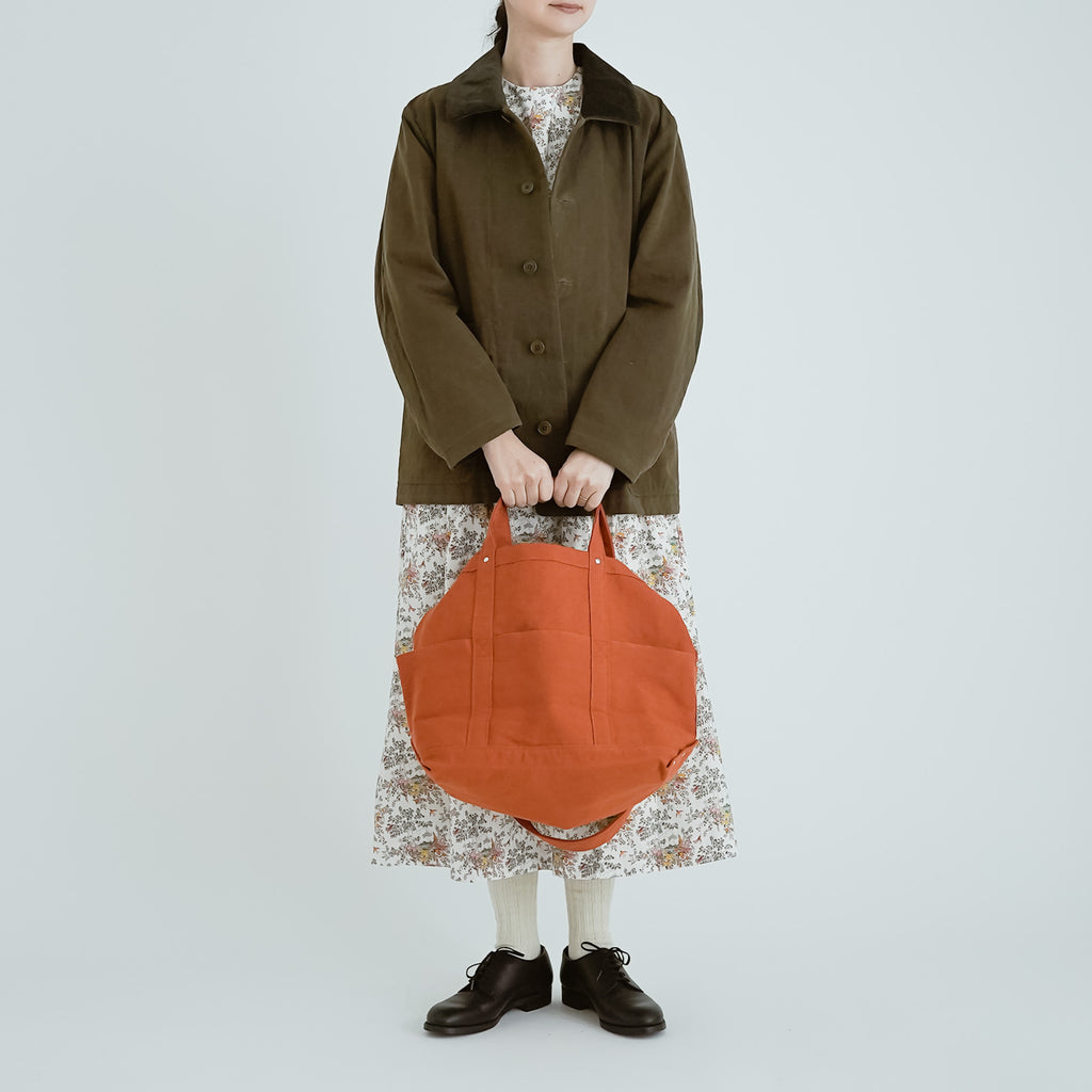 YAECA CANVAS DESIGN ツールバッグ 草木オレンジ