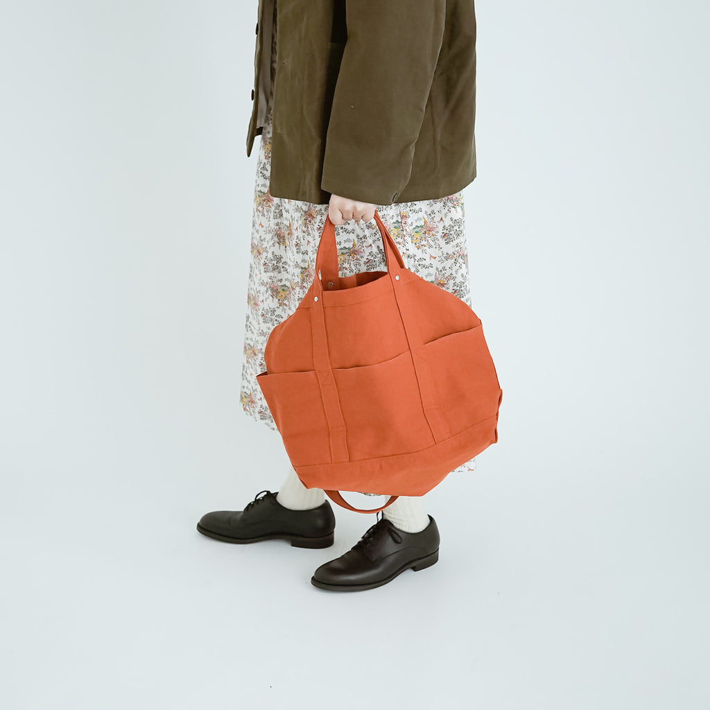 YAECA CANVAS DESIGN ツールバッグ 草木オレンジ