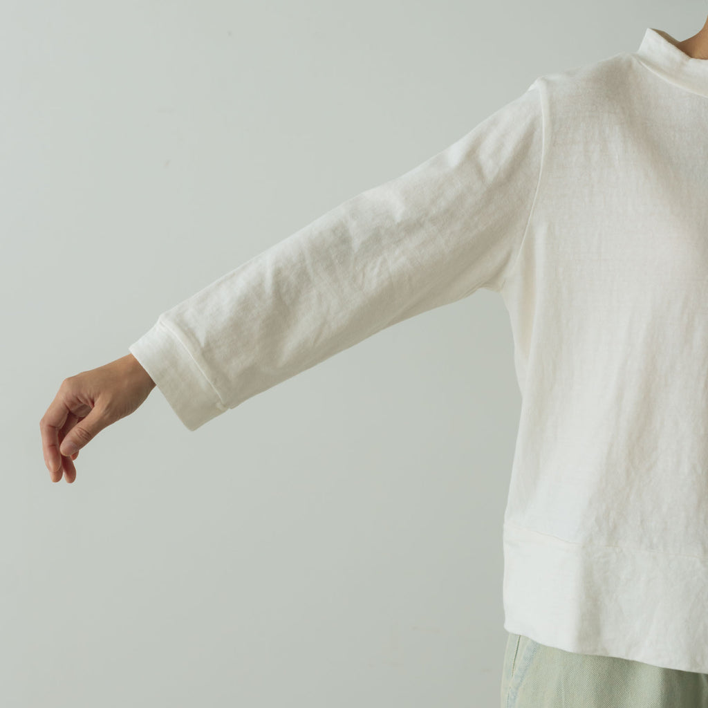 HAU トップス "gauze" 3/4スリーブ