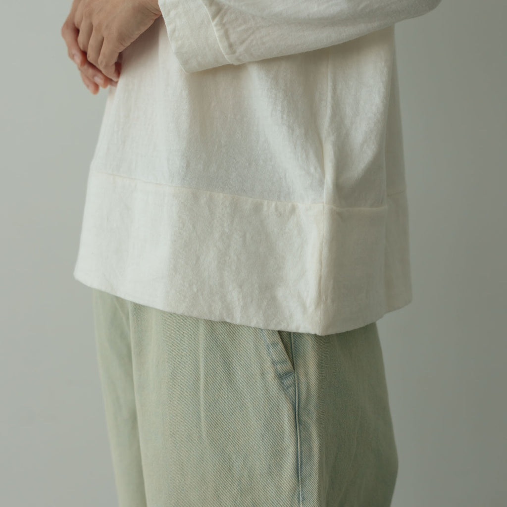 HAU トップス "gauze" 3/4スリーブ