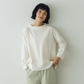 HAU トップス "gauze" 3/4スリーブ