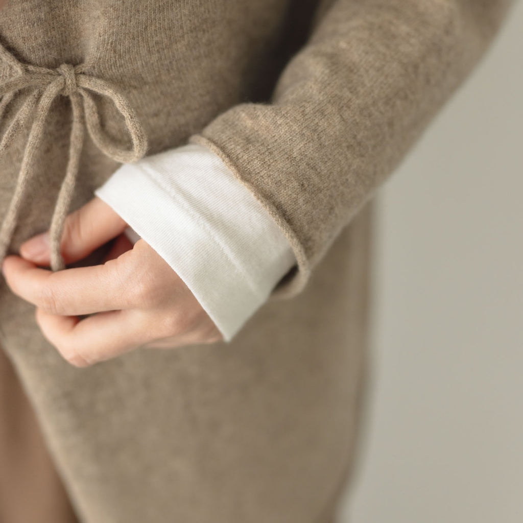 HAU カシュクールニット "lamb"