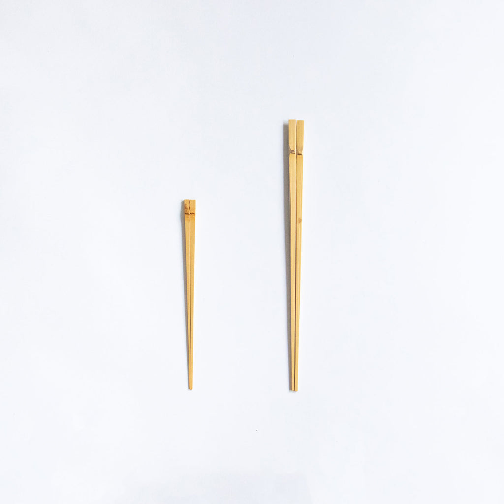 白竹皮付(天削)菜箸