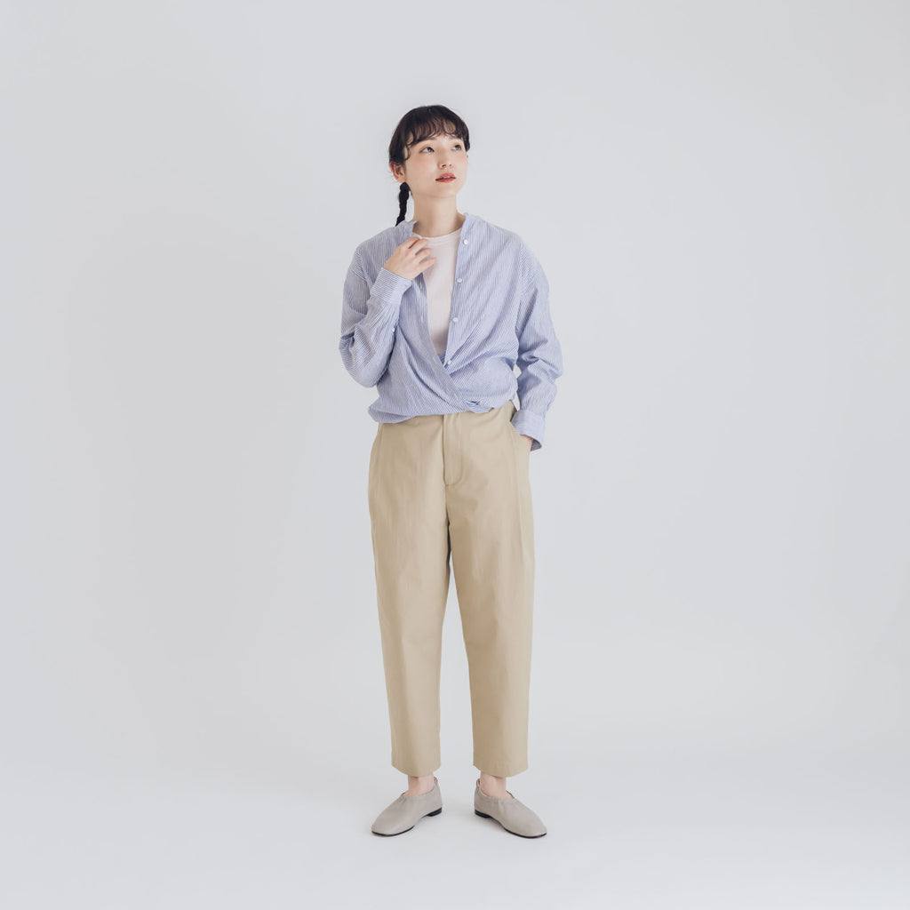 【SALE】 HAND ROOM WOMENS カシュクール2wayシャツ