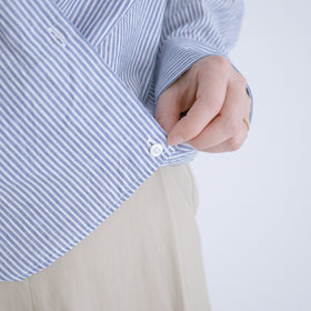 【SALE】 HAND ROOM WOMENS カシュクール2wayシャツ