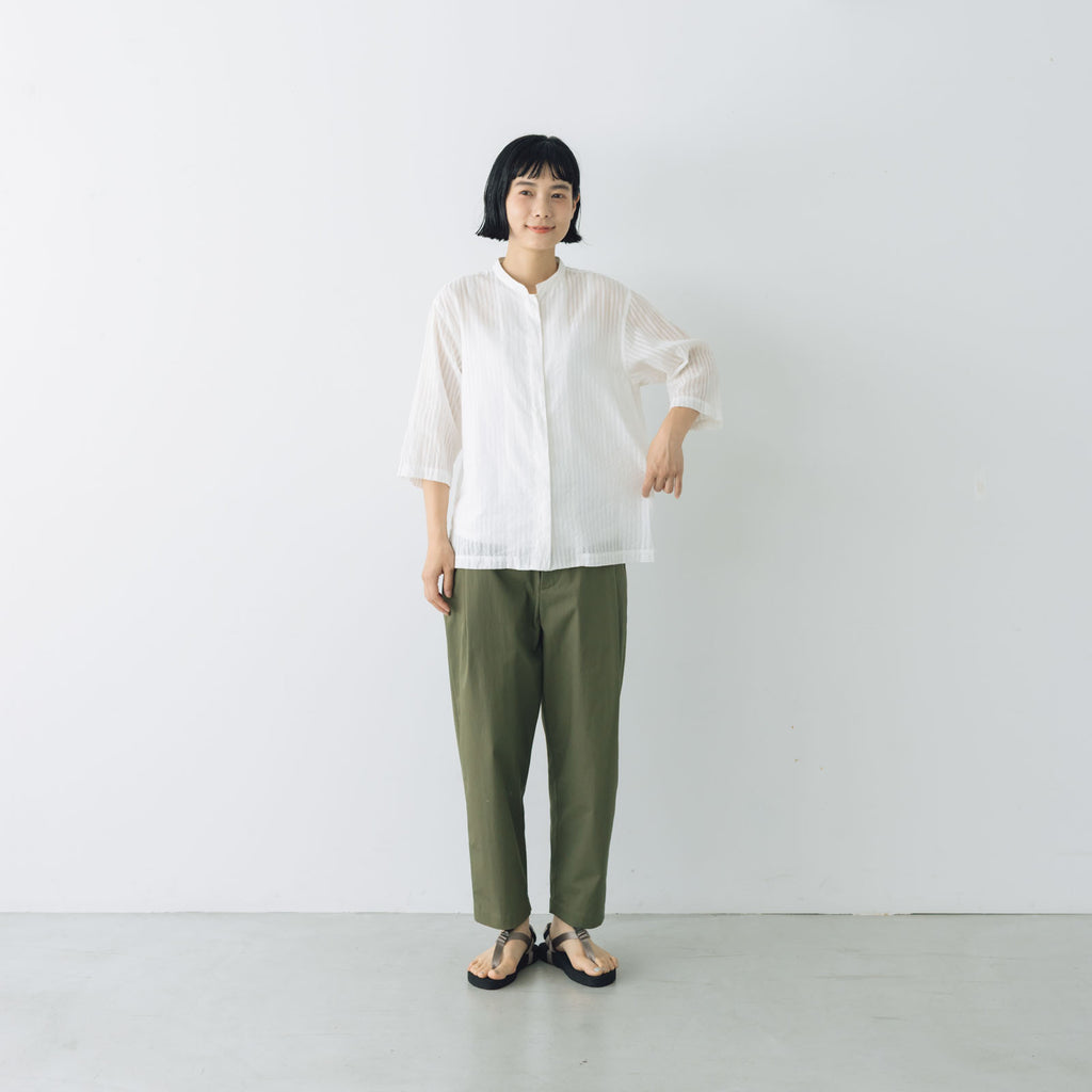 【SALE】HAND ROOM WOMENS ショートクルタシャツ