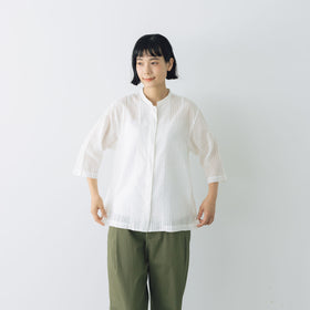 【SALE】HAND ROOM WOMENS ショートクルタシャツ