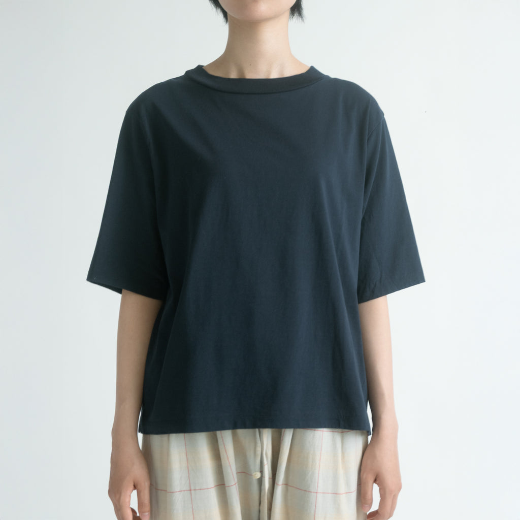 HAND ROOM WOMENS ボトルネックハーフスリーブ Tシャツ
