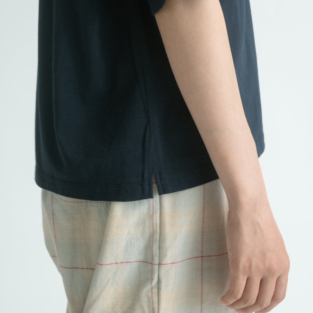 HAND ROOM WOMENS ボトルネックハーフスリーブ Tシャツ