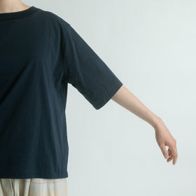 HAND ROOM WOMENS ボトルネックハーフスリーブ Tシャツ