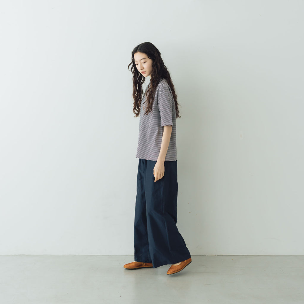 HAND ROOM WOMENS ボトルネックハーフスリーブ Tシャツ