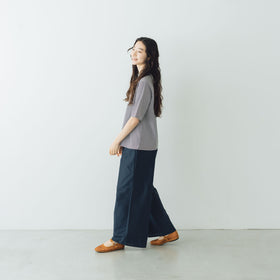 HAND ROOM WOMENS ボトルネックハーフスリーブ Tシャツ