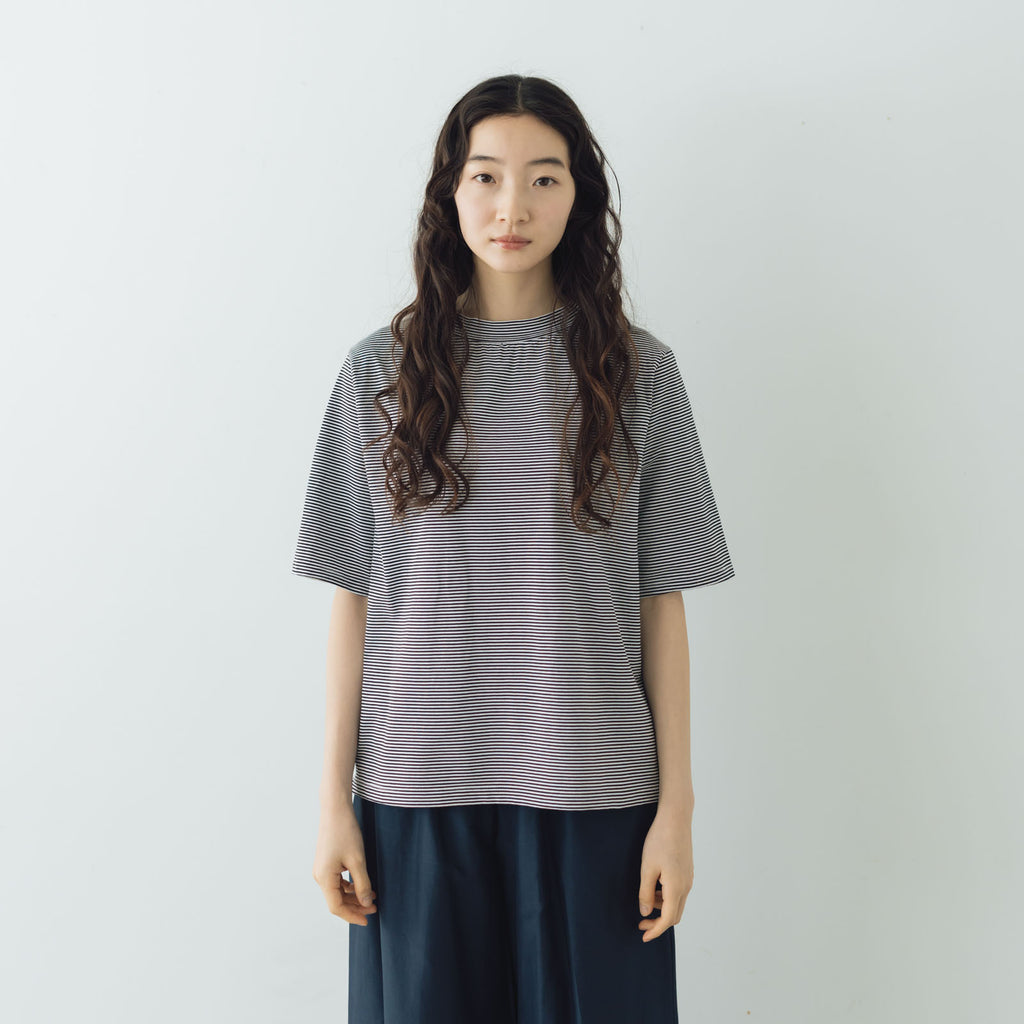 HAND ROOM WOMENS ボトルネックハーフスリーブ Tシャツ