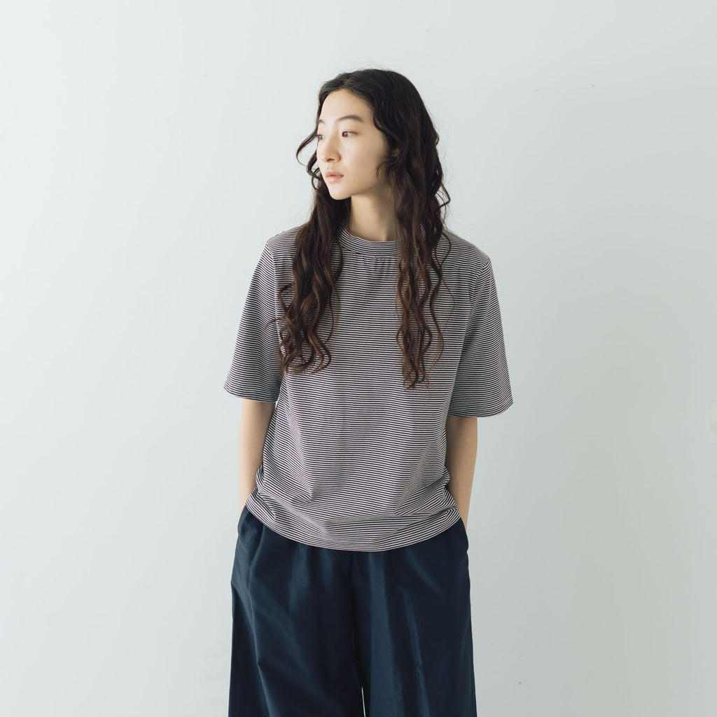 HAND ROOM WOMENS ボトルネックハーフスリーブ Tシャツ