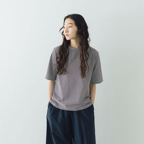 HAND ROOM WOMENS ボトルネックハーフスリーブ Tシャツ