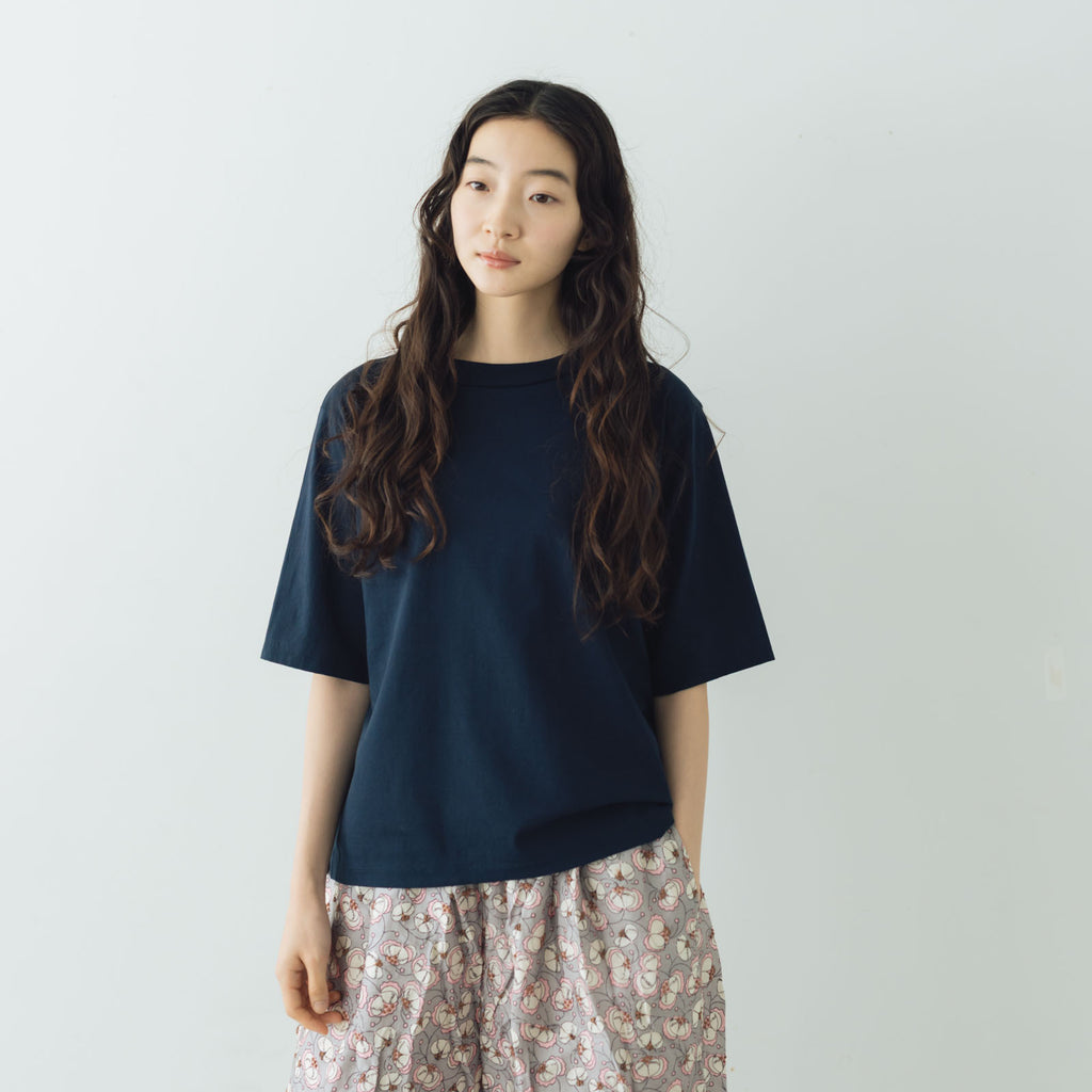 HAND ROOM WOMENS ボトルネックハーフスリーブ Tシャツ