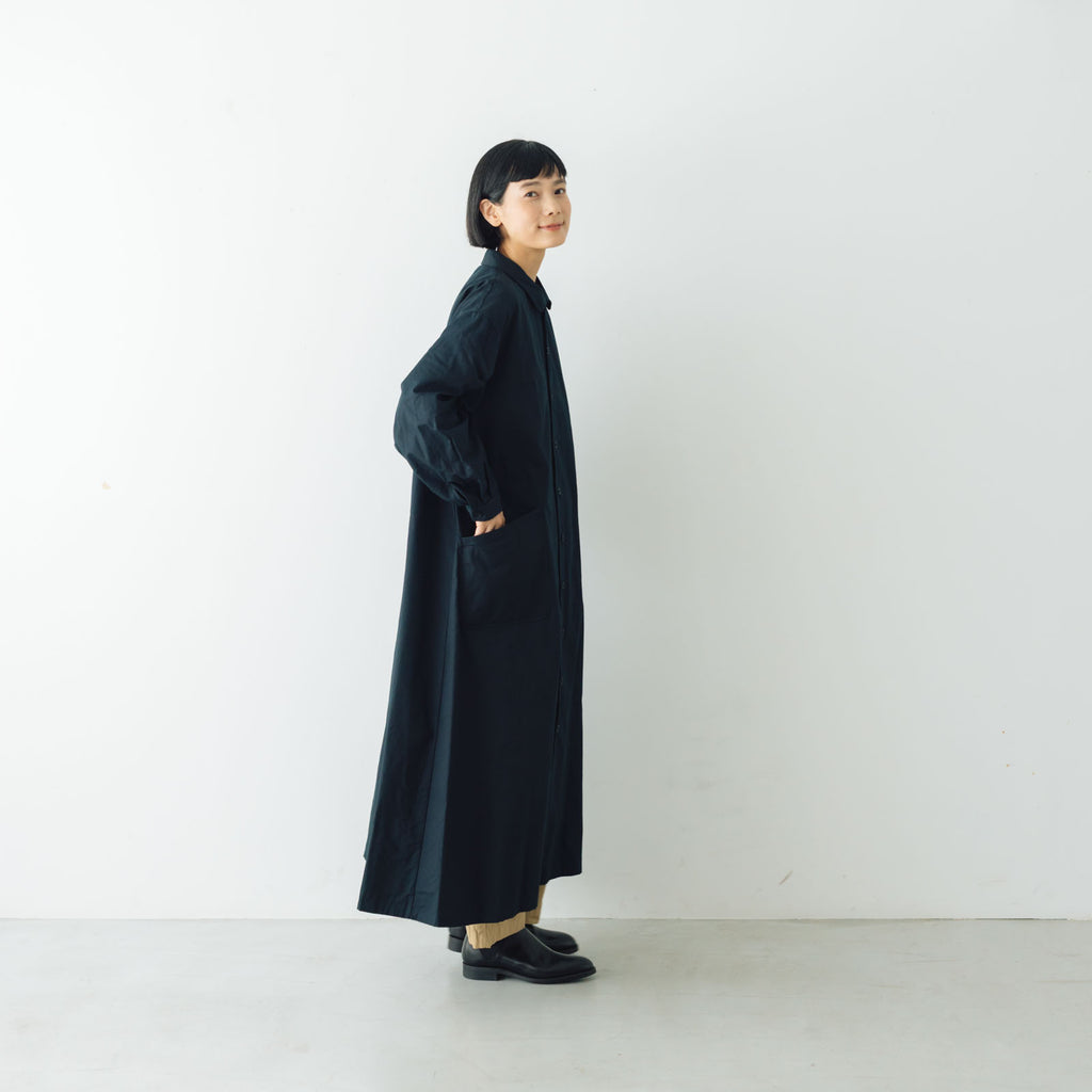 YAECA CANVAS DESIGN ワークシャツドレス