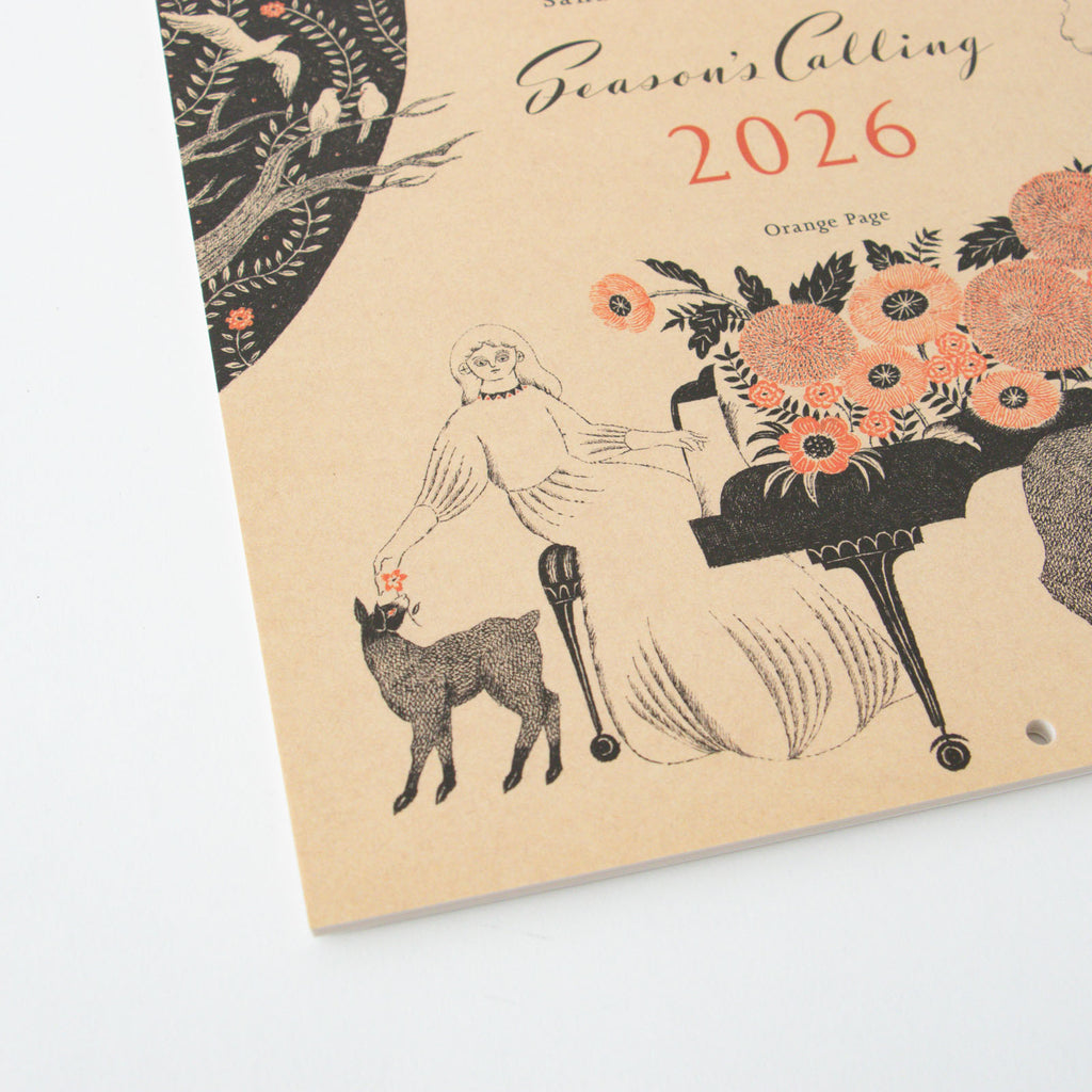 杉本さなえ 壁掛カレンダー Season‘s Calling 2026