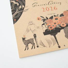 杉本さなえ 壁掛カレンダー Season‘s Calling 2026