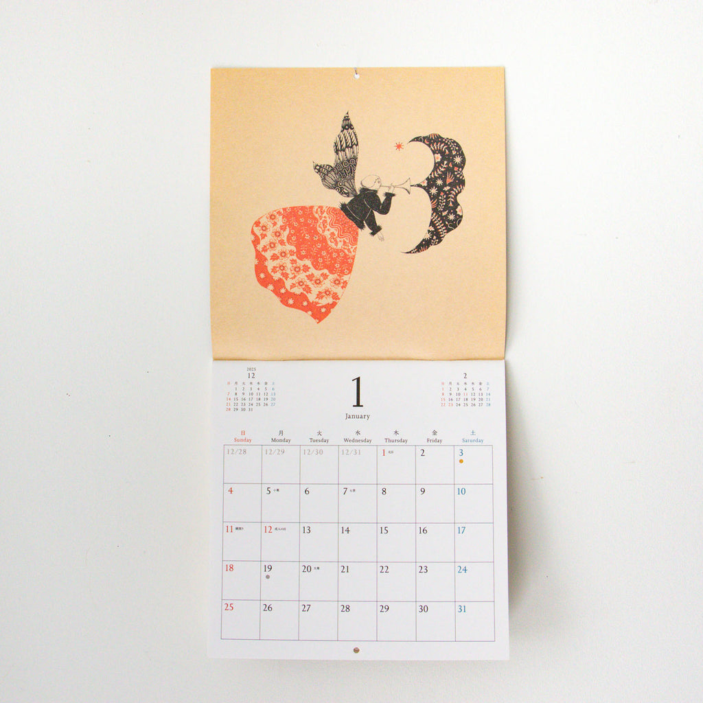 杉本さなえ 壁掛カレンダー Season‘s Calling 2026